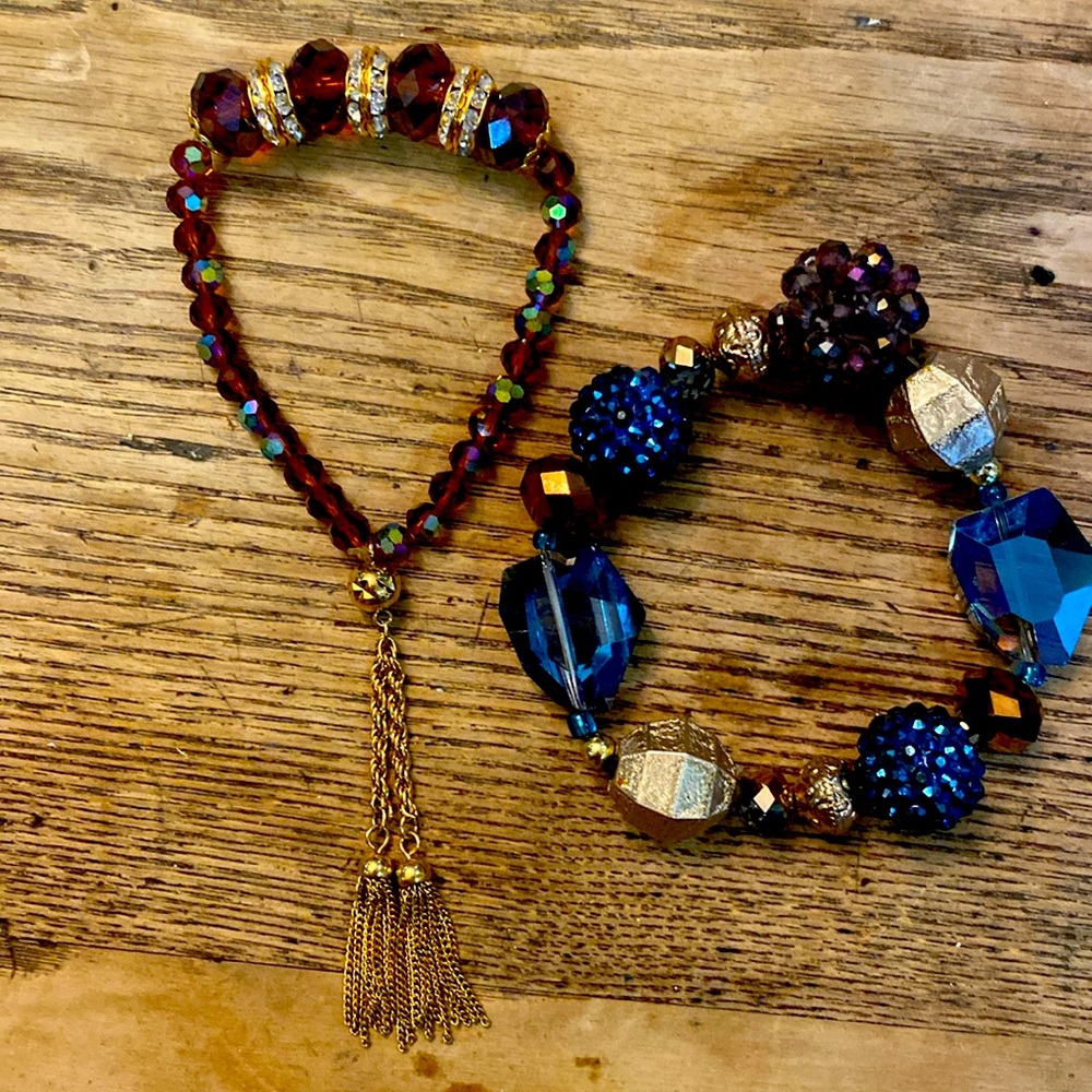 A pair of elegant and swanky bracelets just in time for the holidays!